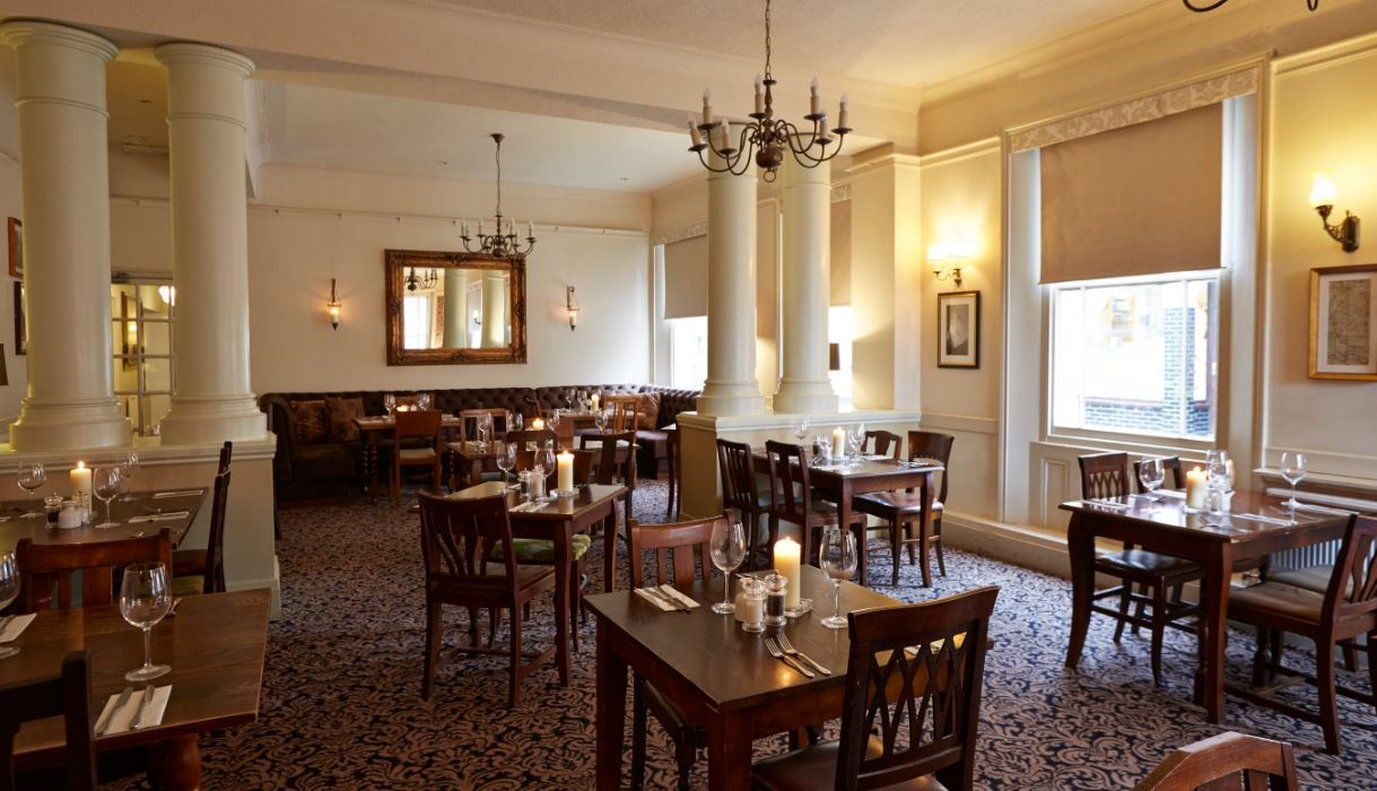 George Hotel By Greene King Inns Huntingdon Restoran fotoğraf